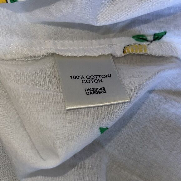 Van Heusen Blouse Lemon Floral Bundle Shirts Popover Tunic - Picture 13 of 15